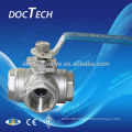 Hot Sale 3 Way High Mounted Ball Valve Stainless Steel